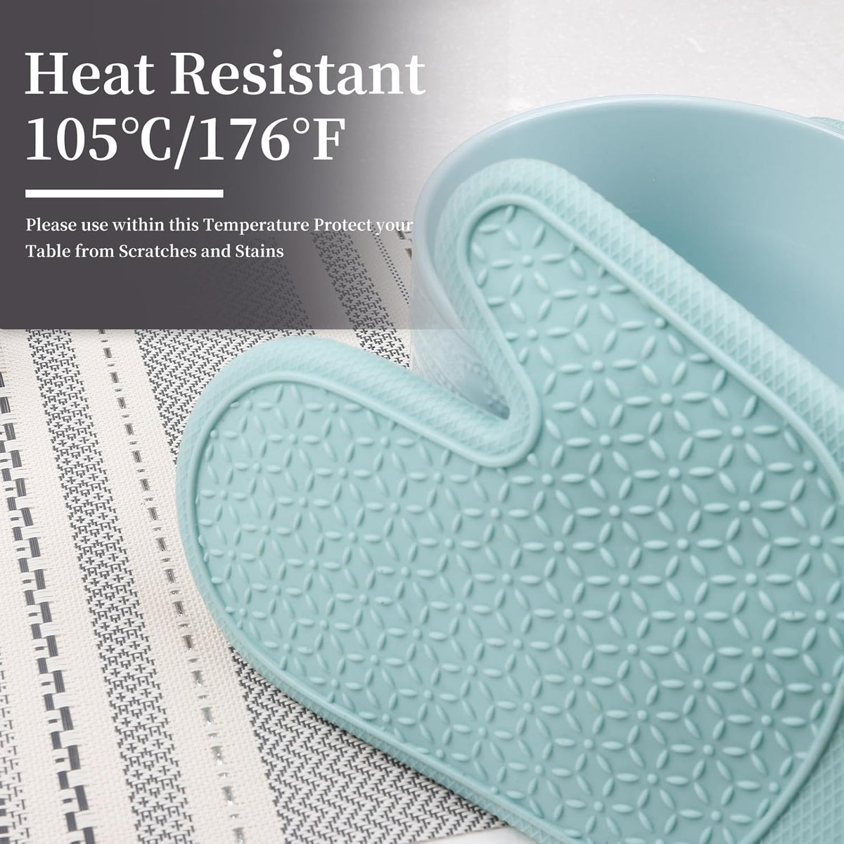 Vinyl Plastic Placemats Set of 6 Washable Heat Resistant Non-Slip Elegant Indoor Outdoor Kitchen