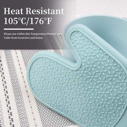 Vinyl Plastic Placemats Set of 6 Washable Heat Resistant Non-Slip Elegant Indoor Outdoor Kitchen
