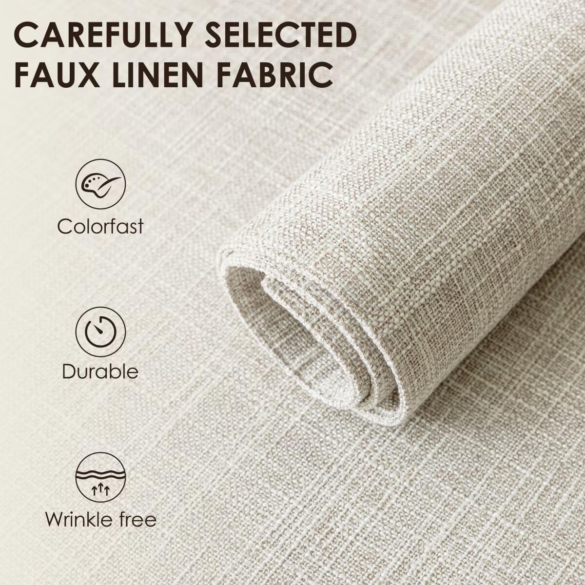 Placemats Set of 6, Bilayer Thickened Linen Place Mats Heat Resistant Machine Washable Wrinkle Free
