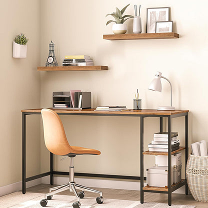 HOOBRO Floating Shelves for Wall, Wall Mounted Shelf Set of 2, 23.6" Hanging Shelf with Invisible
