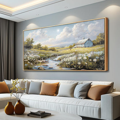 PHAOHUAXM Large Canvas Wall Art For Living Room Wall Decor For Bedroom Flower Watercolour Office