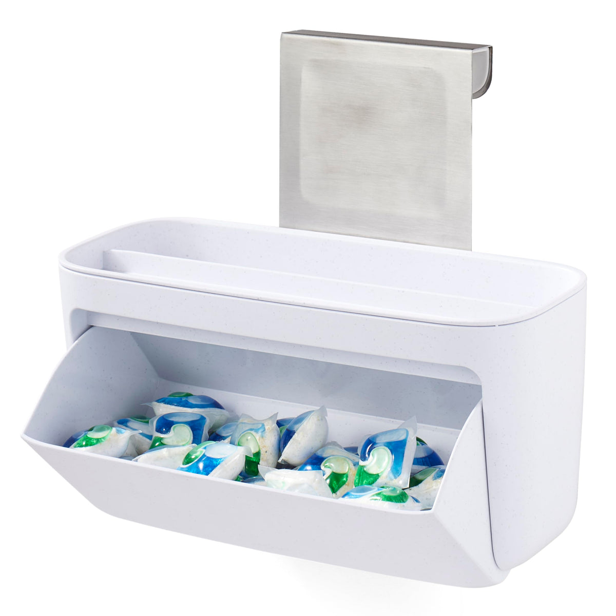YouCopia DoorStash Dishwasher Pod Holder, Cabinet Door Storage Container