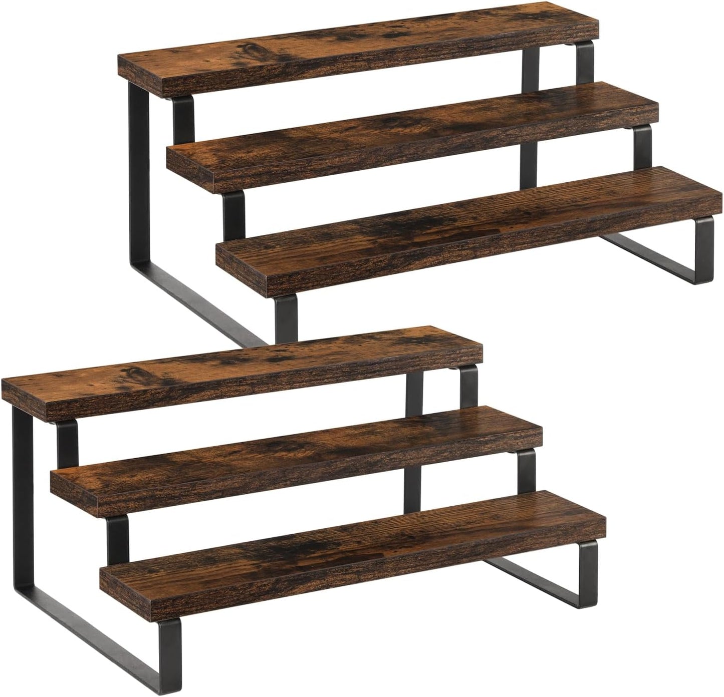 YINMIT Wooden Display Riser Stand, Tiered Perfume and Cologne Organizer Stand, 3 Tier Spice Rack