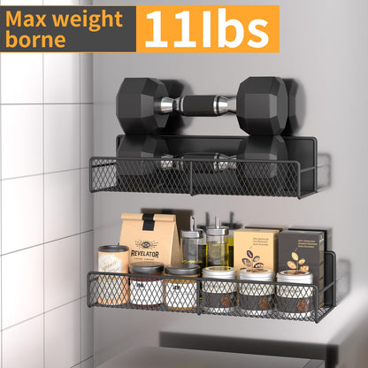 6 Pack Magnetic Shelves for Washing Machine, Magnetic Spice Rack Organizer for Refrigerator