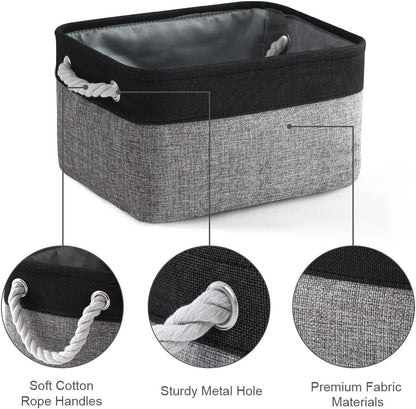 TheWarmHome Storage Basket for Organizing - 1 Pack 14x10x6.7 inch Collapsible Storage Bins for