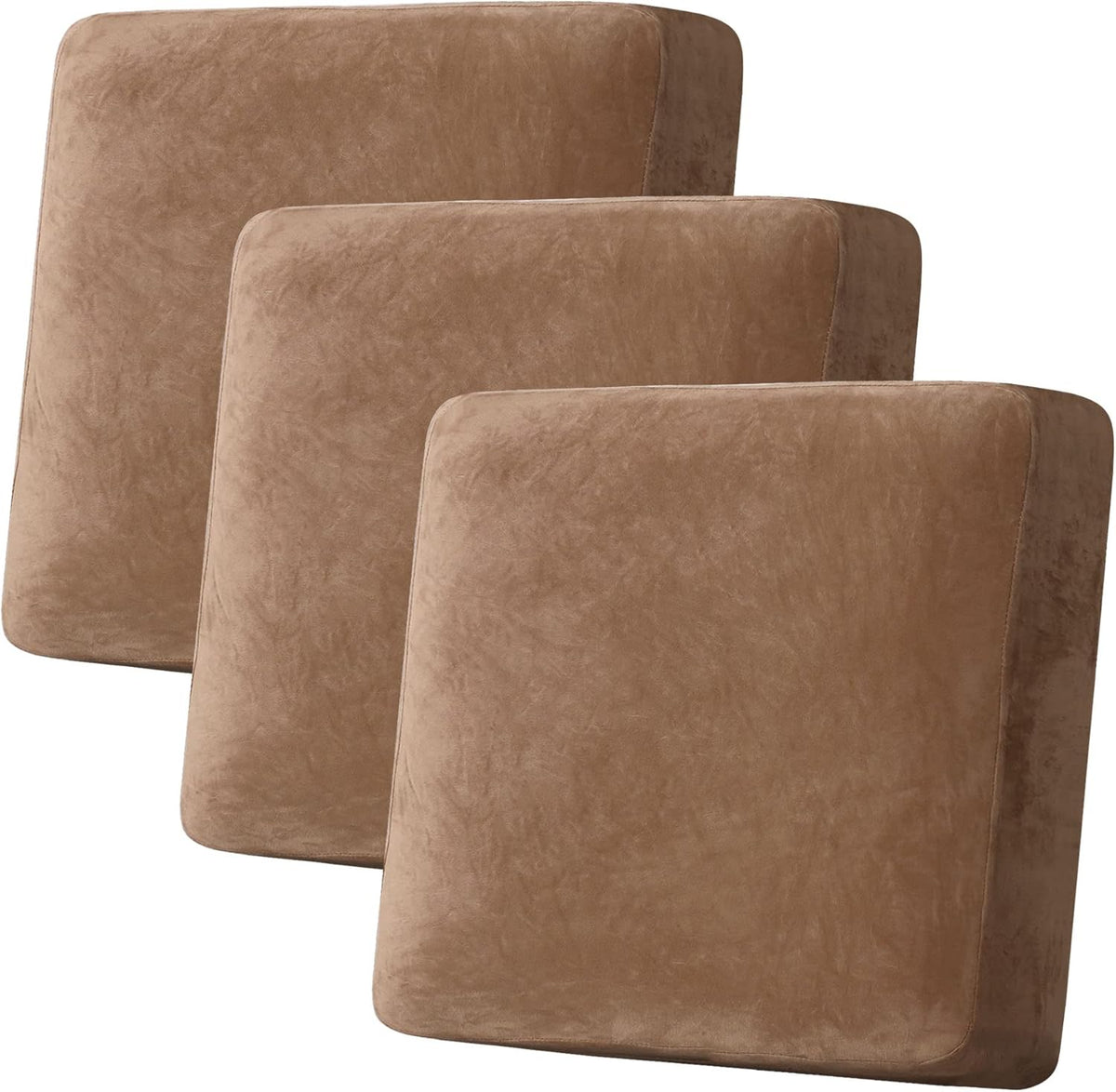 H.VERSAILTEX Velvet Stretch Couch Cushion Cover Plush Cushion Slipcover for Chair Loveseat Sofa