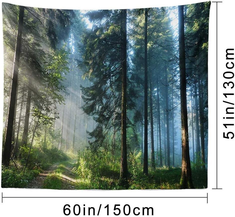Llamazing Forest Tapestry Home Decor Landscape Tapestry Living Room Bedroom Decoration Magic