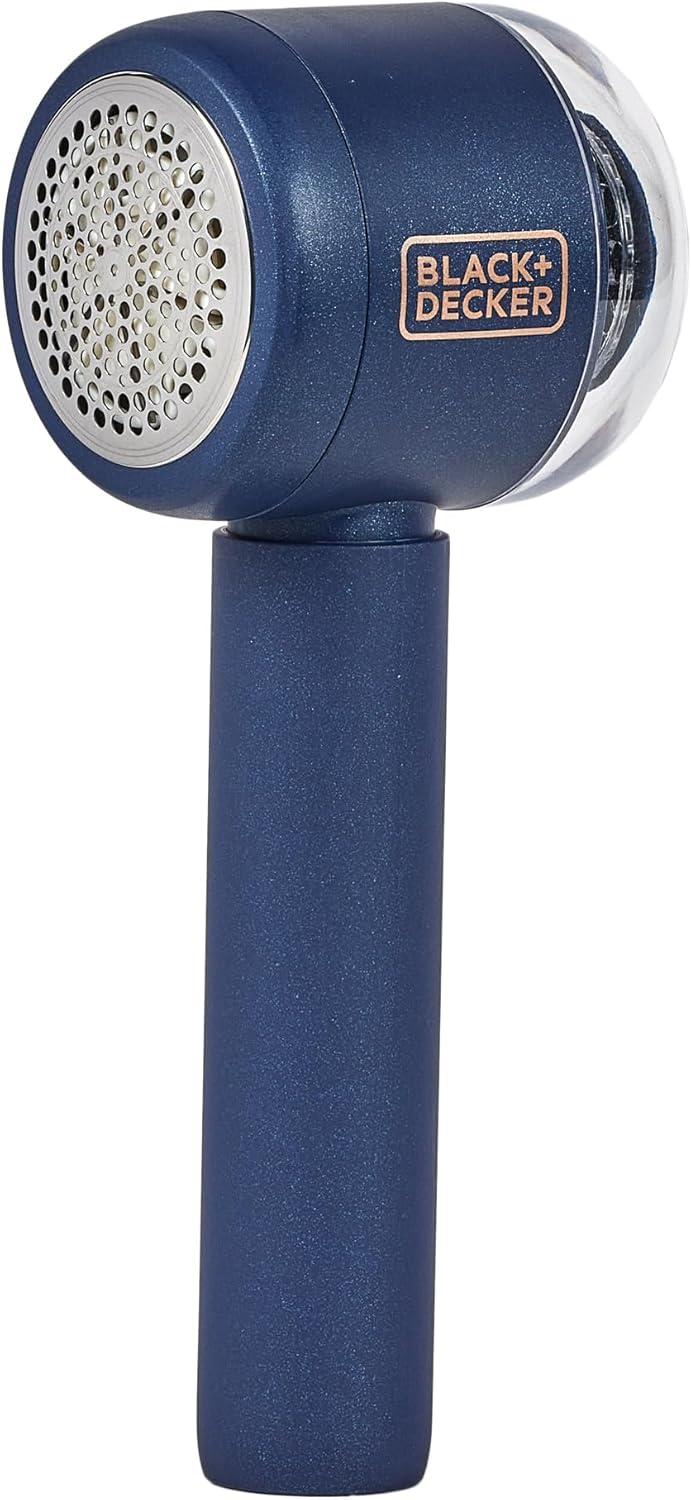 BLACK+DECKER Rechargeable USB-C Fabric & Garment Shaver – Large Capacity Lint Remover for Clothing