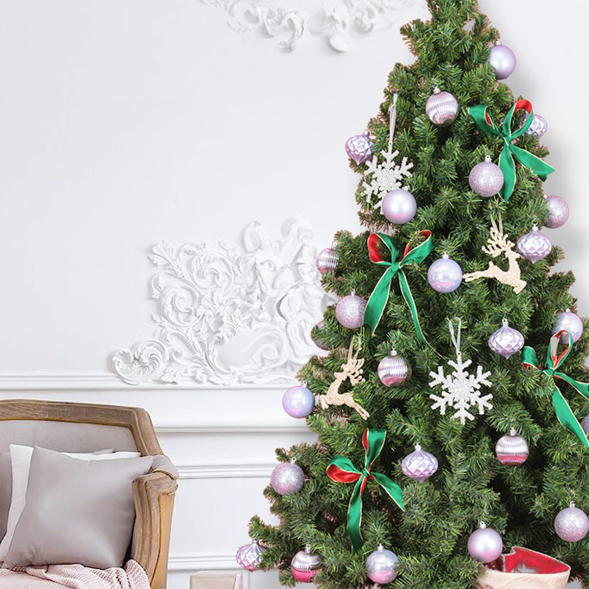 Every Day is Christmas Ornaments, Shatterproof Christmas Tree Ornament Set, Christmas Balls