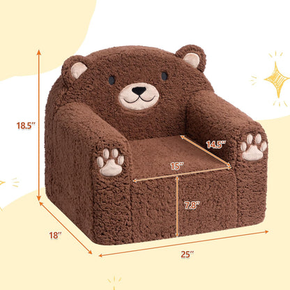 ALIMORDEN Animal Series Kid's Chair, Ultra-Soft Comfy Foam Filled Toddler Sofa Chair, Cute