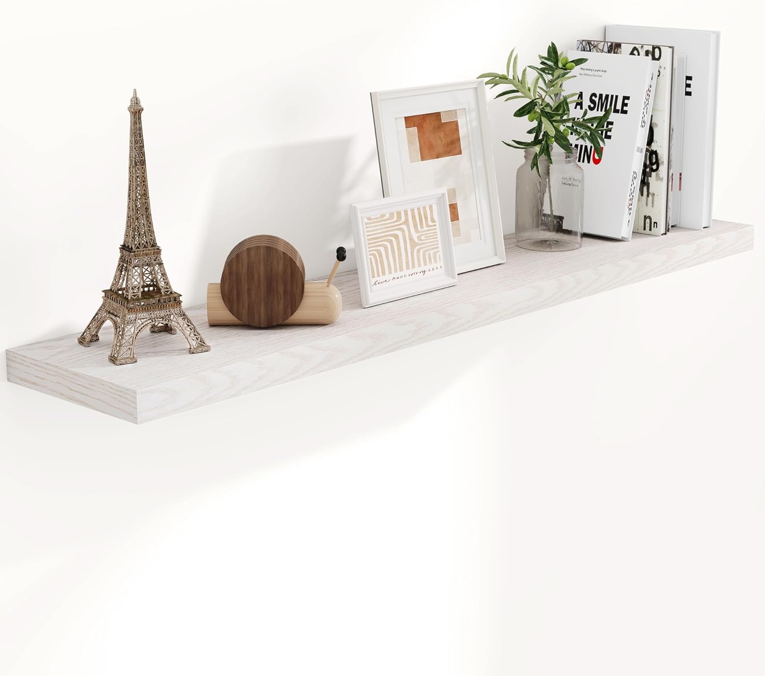 Floating Shelves 55 Inch Long, 55"W x 9"D Wall Shelf Invisible Bracket, 9 Inch Deep Floating Shelf