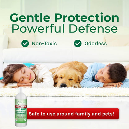 Extra Strength Lice & Bed Bug Laundry Additive - Gentle, Odorless, and Stain-Free Liquid Laundry