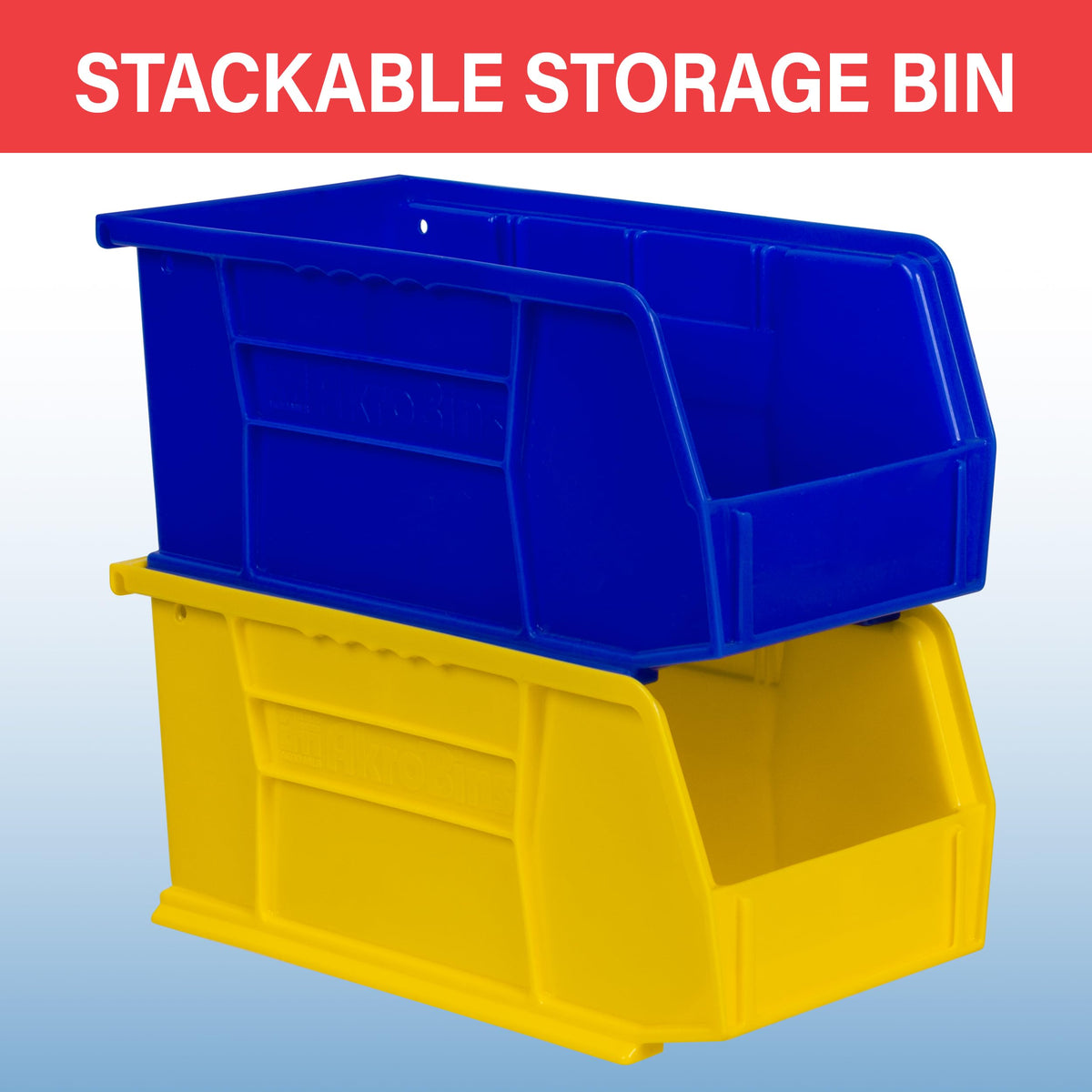 Akro-Mils 30230 AkroBins Plastic Storage Bins, 11"x5"x5", Green, 12-Pack