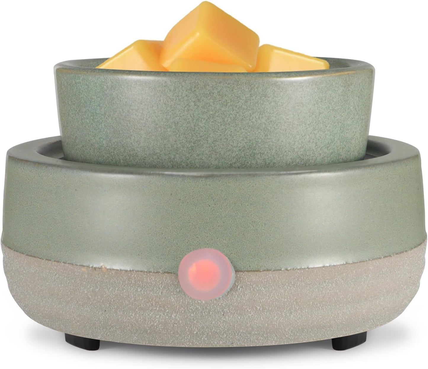 Wax Melt Warmer, Ceramic Electric Candle Wax Warmer 3-in-1 Oil Burner Fits Yankee Large Jar