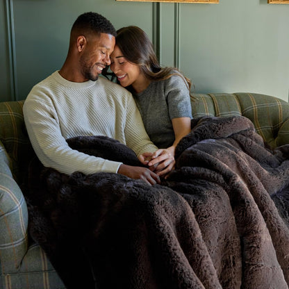 Nuzzie Snuggle Luxe Premium Soft Eco-Conscious Cozy Throw Blanket for Perfect Comfort - Mocha