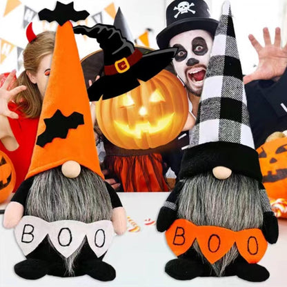 Halloween Gnomes Plush Decor,Witch Scandinavian Tomte Nisse Gnome Swedish Table Decorations