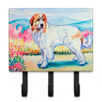 Caroline's Treasures 7130TH68 Great Pyrenees Leash or Key Holder, Wall Hooks, Key Hooks Holder