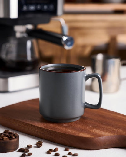famiware Coffee Mugs Set of 4, Nebula 14oz Coffee Mugs, Ceramic Cup Set with Handle for Latte, Tea