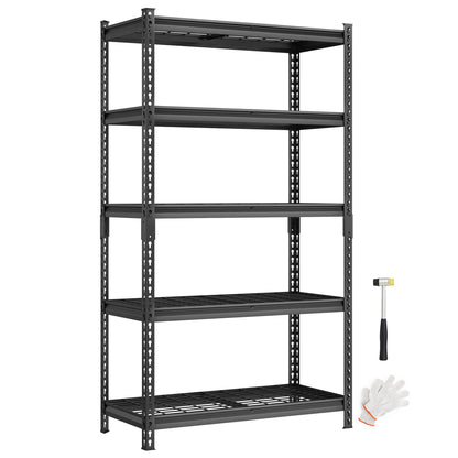 SONGMICS 5-Tier Steel Storage Shelves, Boltless Assembly, 2,250 lb Load