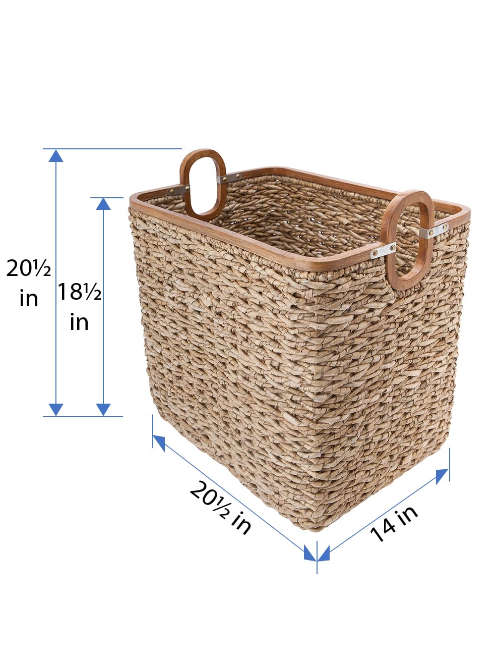 KOUBOO Sea Grass Anson Storage Basket, Versatile Basket, Laundry Room Organizer, Cube Storage