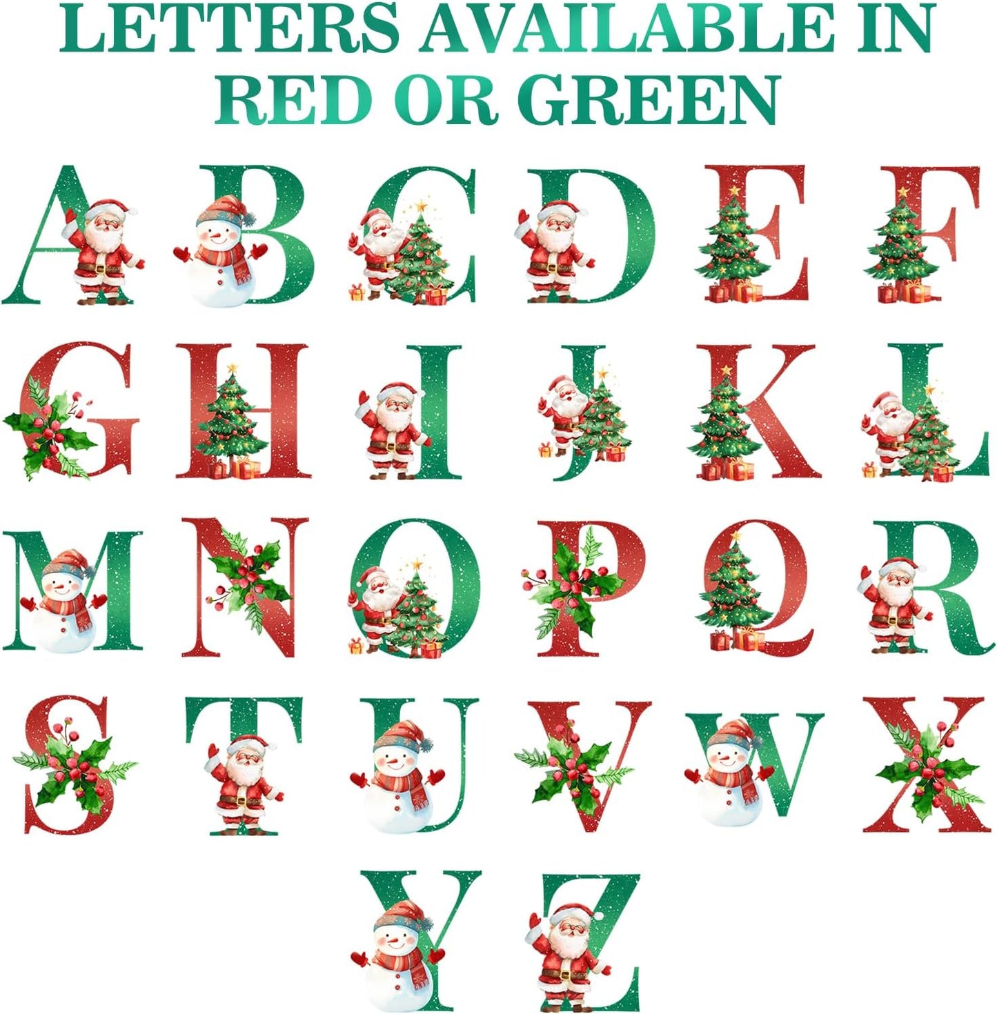 Personalized Christmas Ornaments 2025 Ceramic Custom Name Date Initial A-Z Monogram Christmas