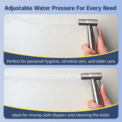 Handheld Bidet Sprayer for Toilet - Bidets for Existing Toilets Adjustable Water Pressure with