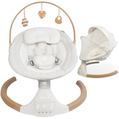 Jool Baby Nova Swing for Newborns - Electric Motorized Infant Swing, Bluetooth Music, 10 Preset