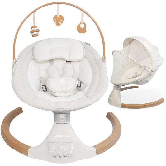 Jool Baby Nova Swing for Newborns - Electric Motorized Infant Swing, Bluetooth Music, 10 Preset