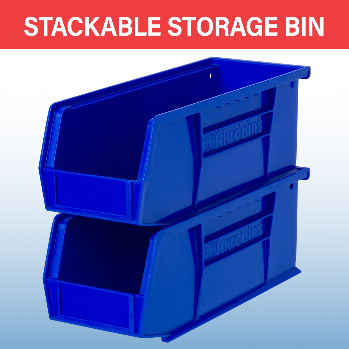 Akro-Mils 30224 AkroBins Plastic Storage Bins, 11"x 4"x 4", Clear, 12-Pack