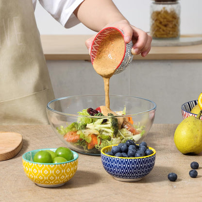 Selamica Ceramic 4 OZ Dipping Bowls Set, 3.5 Inch Mini Bowl for Dipping, Side Dishes, Microwave