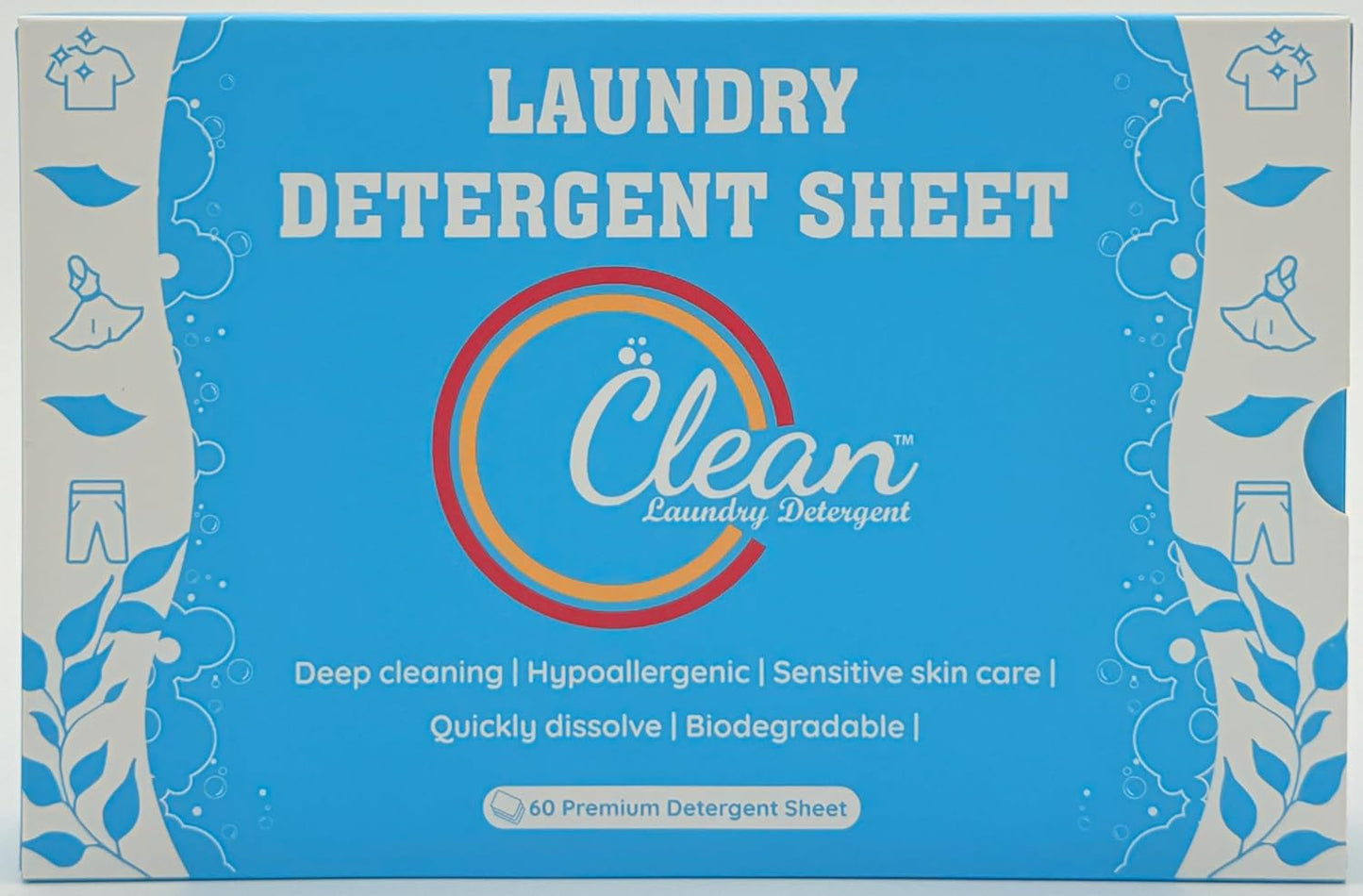 Clean Laundry Detergent™– Hypoallergenic, Eco-Friendly, Plant-Based, Biodegradable, 100% Natural