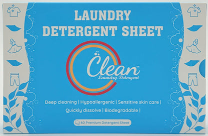 Clean Laundry Detergent™– Hypoallergenic, Eco-Friendly, Plant-Based, Biodegradable, 100% Natural