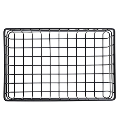G.E.T. 9" x 6" Silver Rectangular Storage Metal Basket