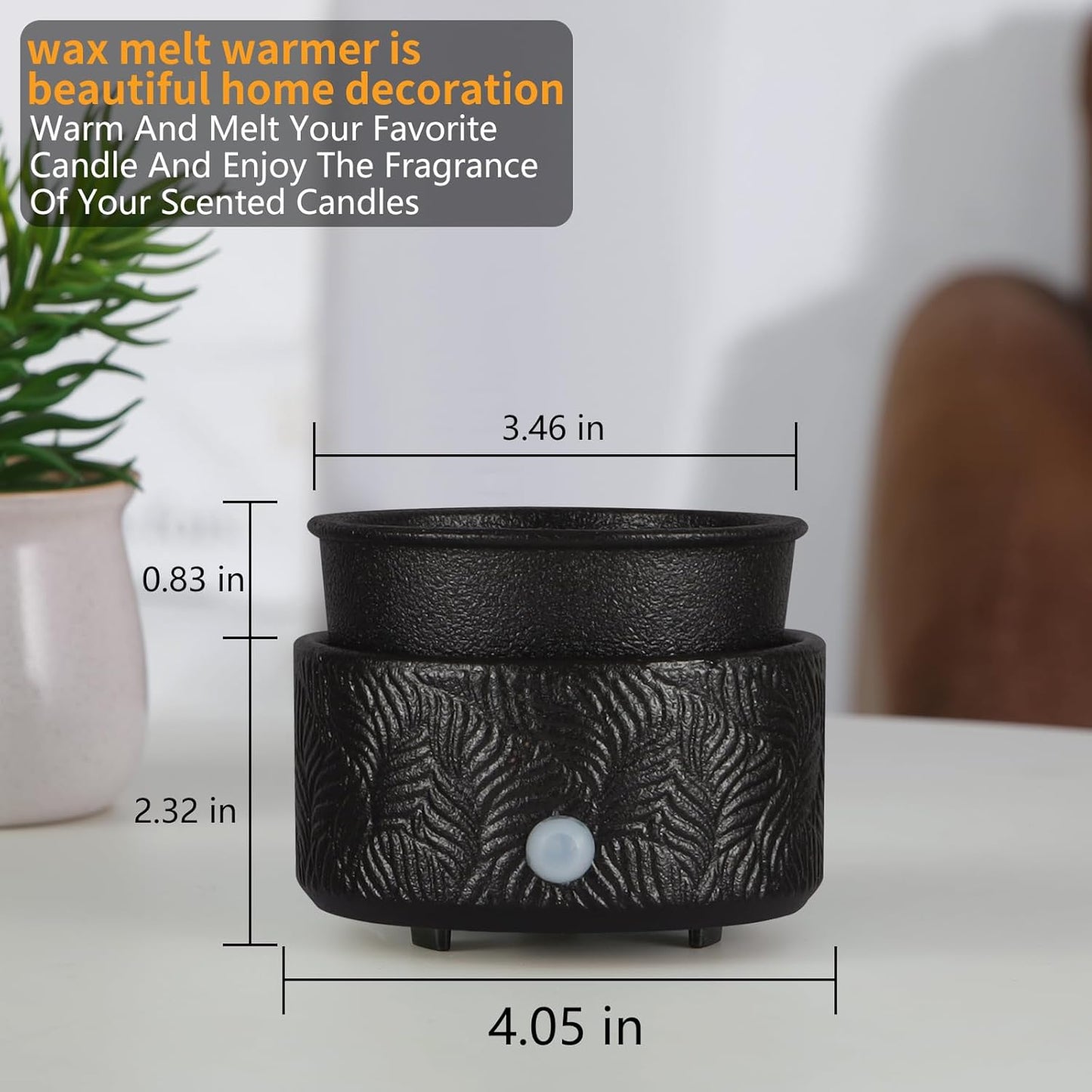 Electric Wax Melt Warmer 4-in-1 Candle Warmer for Scented Wax Melter Cute Ceramic Fragrance Wax