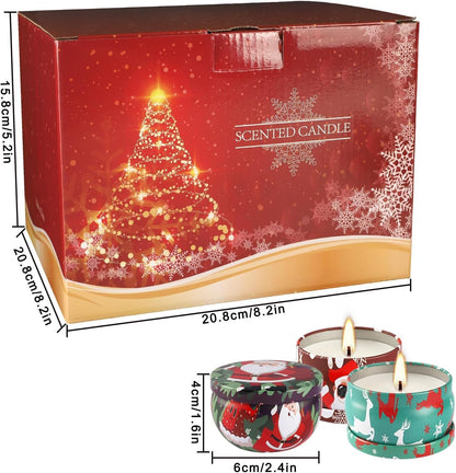 36 Pack Christmas Scented Candles Set for Home, Relaxing Stress Relief, Aromatherapy - Natural Soy