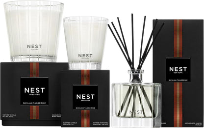 NEST New York Scented Classic Candle, Sicilian Tangerine - 8.1 oz - Up to 60-Hour Burn Time
