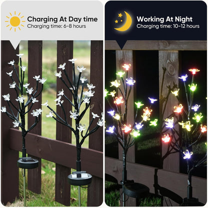 Solar Garden Lights Outdoor,Waterproof Outdoor Solar Lights for Outside Decorative 6Pack, 120Led