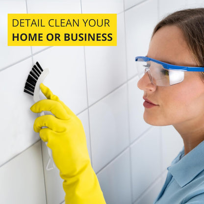 6-Pack Grout Cleaner Brush Scrub Set - Stiff Bristle Scrubbing & Detail Cleaning Brushes for