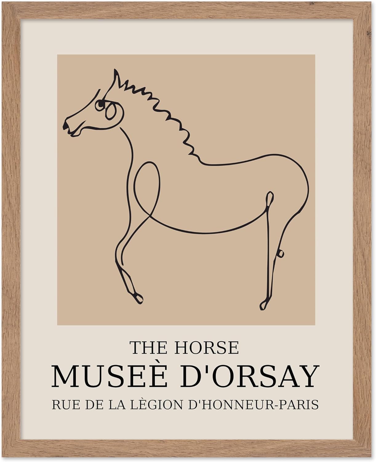 Poster Master Vintage Poster - Retro Minimalist Print - Gift for Artist, Friend - Horse, Line