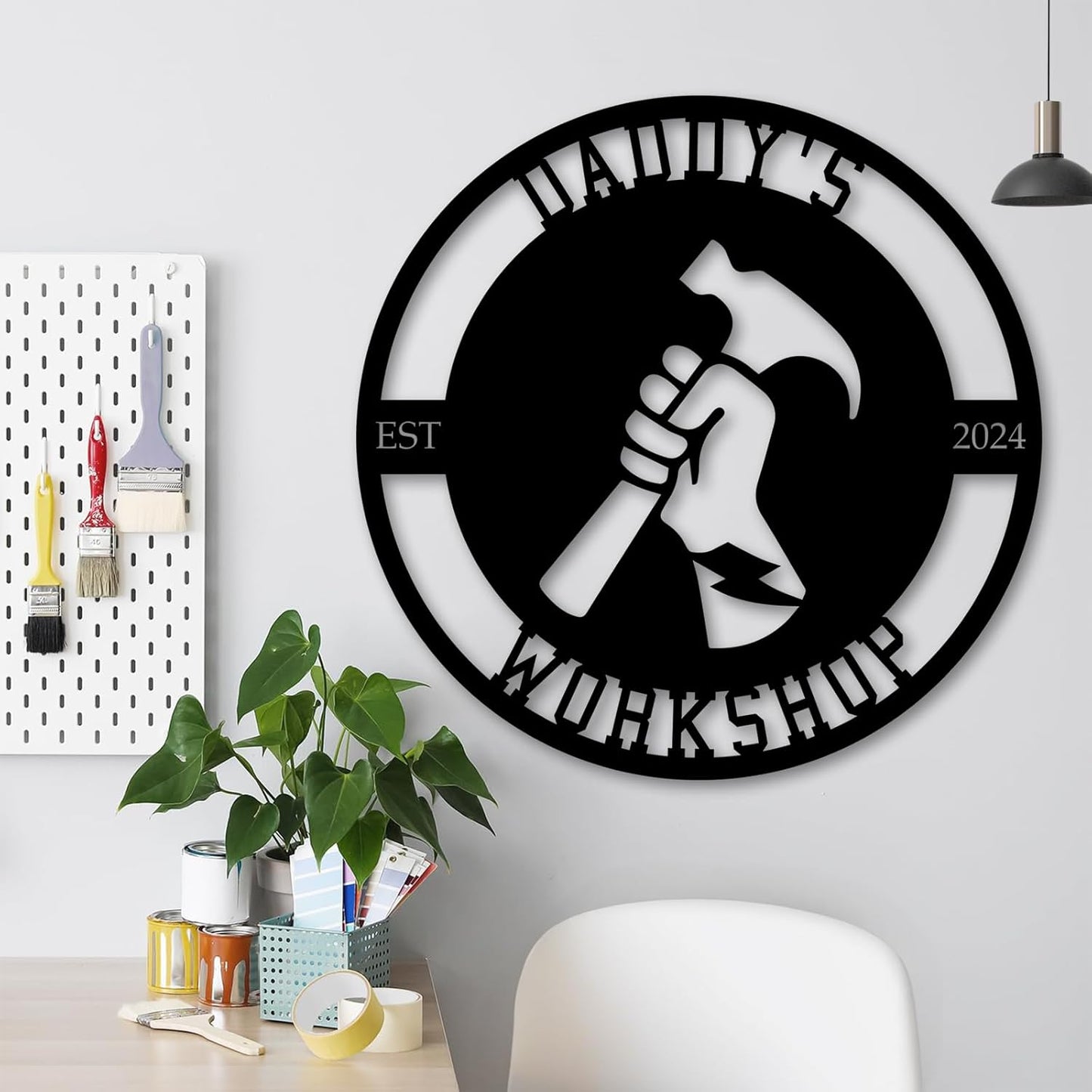 Personalized Metal Signs | Custom Plaque Wall Art | Worshop Metal Sign | Custom Sign Outdoor Metal