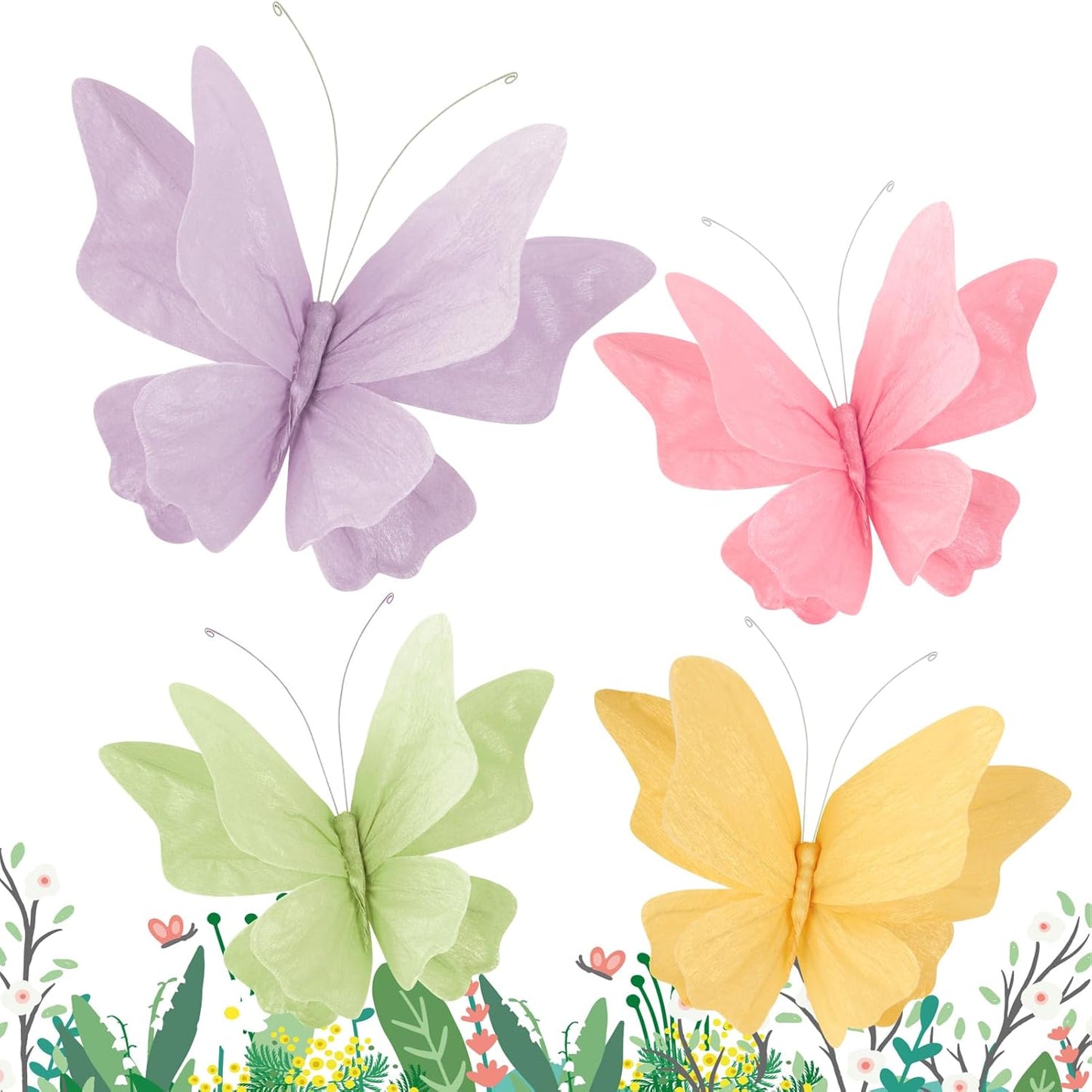 SUNBEAUTY Butterfly Party Decorations, 3D Paper Butterfly Decoration, Hanging Paper Butterfly for