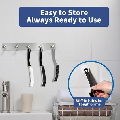 3 Pcs Cleaning Brushes for Household - Crevice Brush for Scrub Small Spaces, Toilet Cleaning Tool
