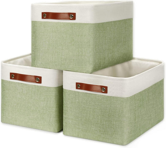 DULLEMELO Fabric Storage Bins for Laundry, Home, Foldable Storage Baskets for Shelves, Toys