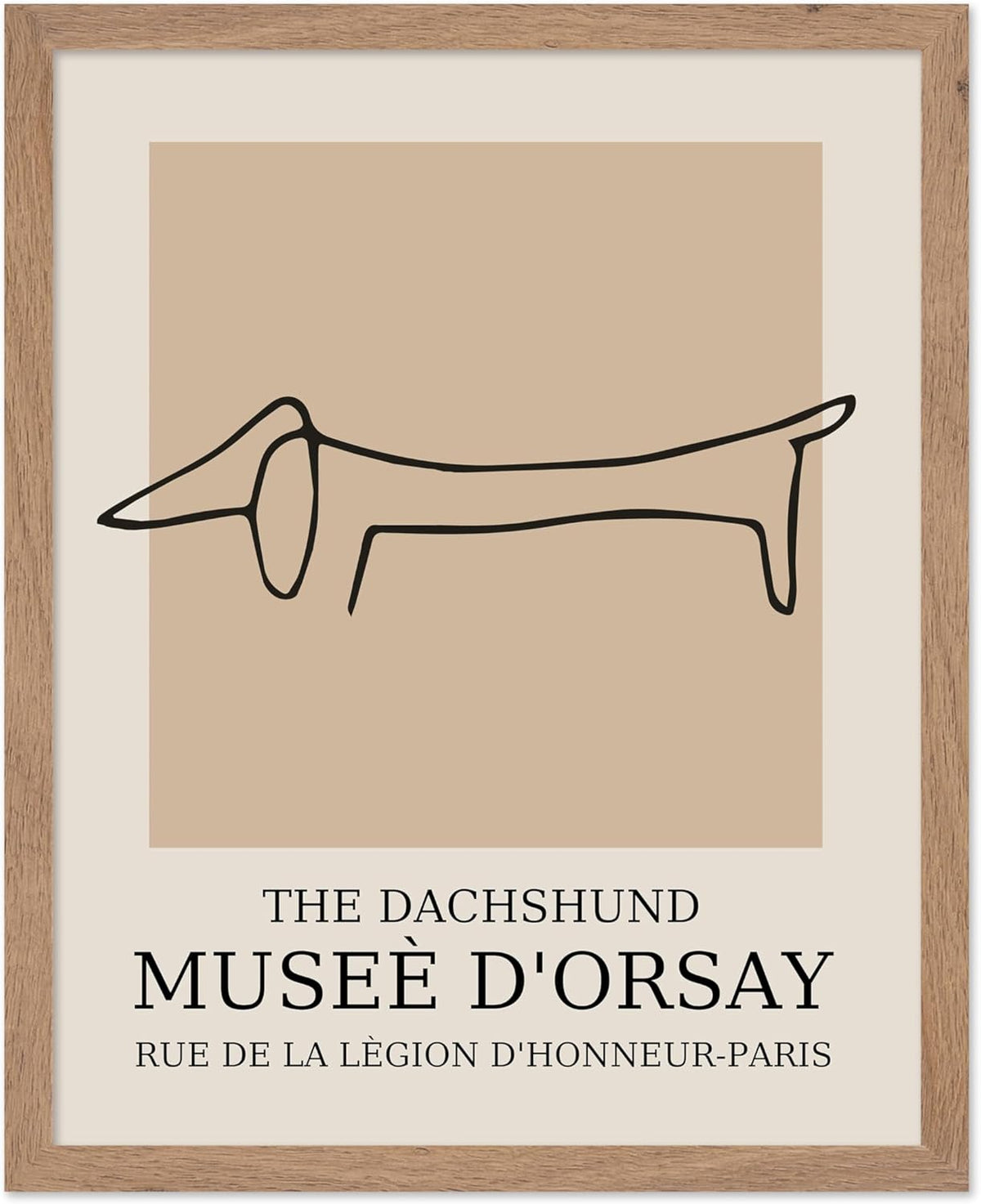 Poster Master Vintage Poster - Retro Minimalist Print - Gift for Artist, Housewarming - Dachshund