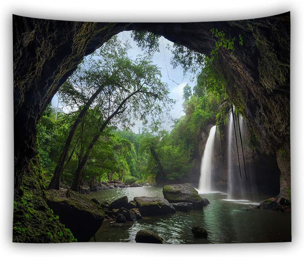 Llamazing Forest Home Decor Tapestry - Living Room Bedroom Decoration Curtain for Landscape and