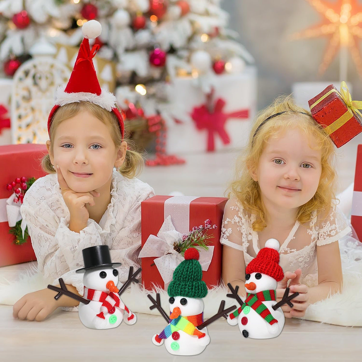 Build a Snowman Kit - Christmas Crafts, Modeling Clay DIY Kit, Creative Kids Air Dry Modeling Clay