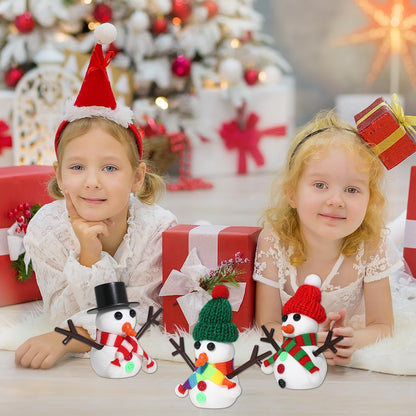 Build a Snowman Kit - Snowman Christmas Crafts, Modeling Clay DIY Kit, Creative Kids Air Dry