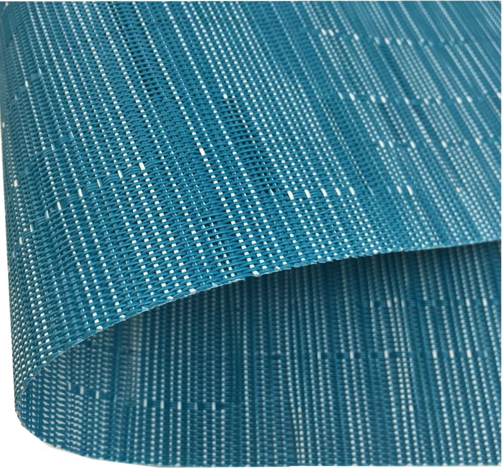 WAZAIGUR Placemats Set of 8 for Dining Table Heat-Resistant Washable Place Mats Woven Vinyl Kitchen