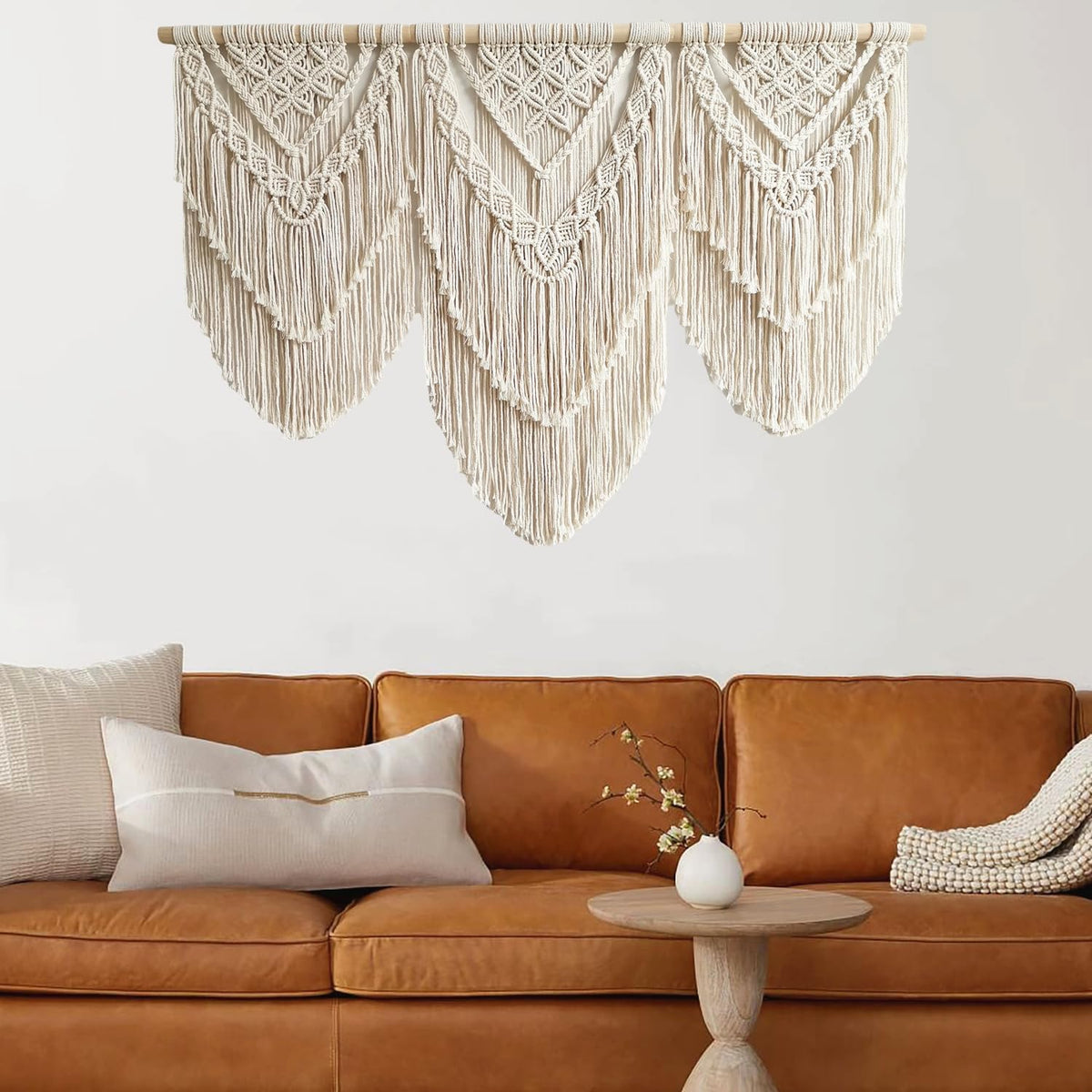 large macrame wall hanging - Boho Tapestry Macrame Wall Decor Art- Chic Bohemian Handmade Woven