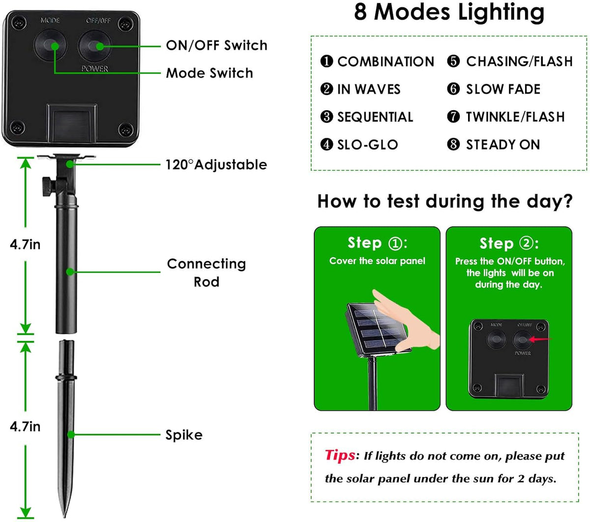 EEW 2 Pack 200 LED Solar Christmas Lights Outdoor Waterproof, Solar String Lights for Outside